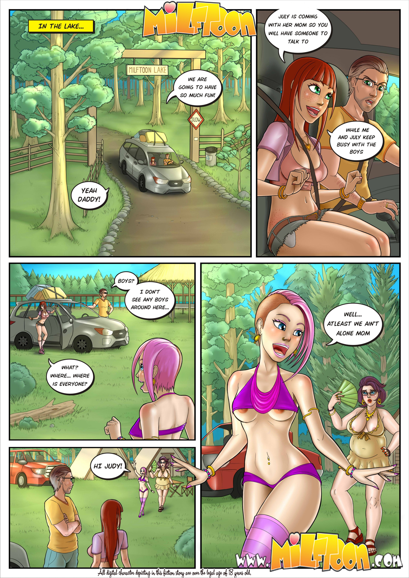 Milftoon Asschucks 2 Mother and Son - Dad and Daughter Get Kinky Porn Comics