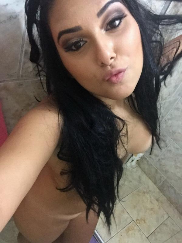 Latina Selfie Girl Sexy Tanlines And Curvy Nude Body